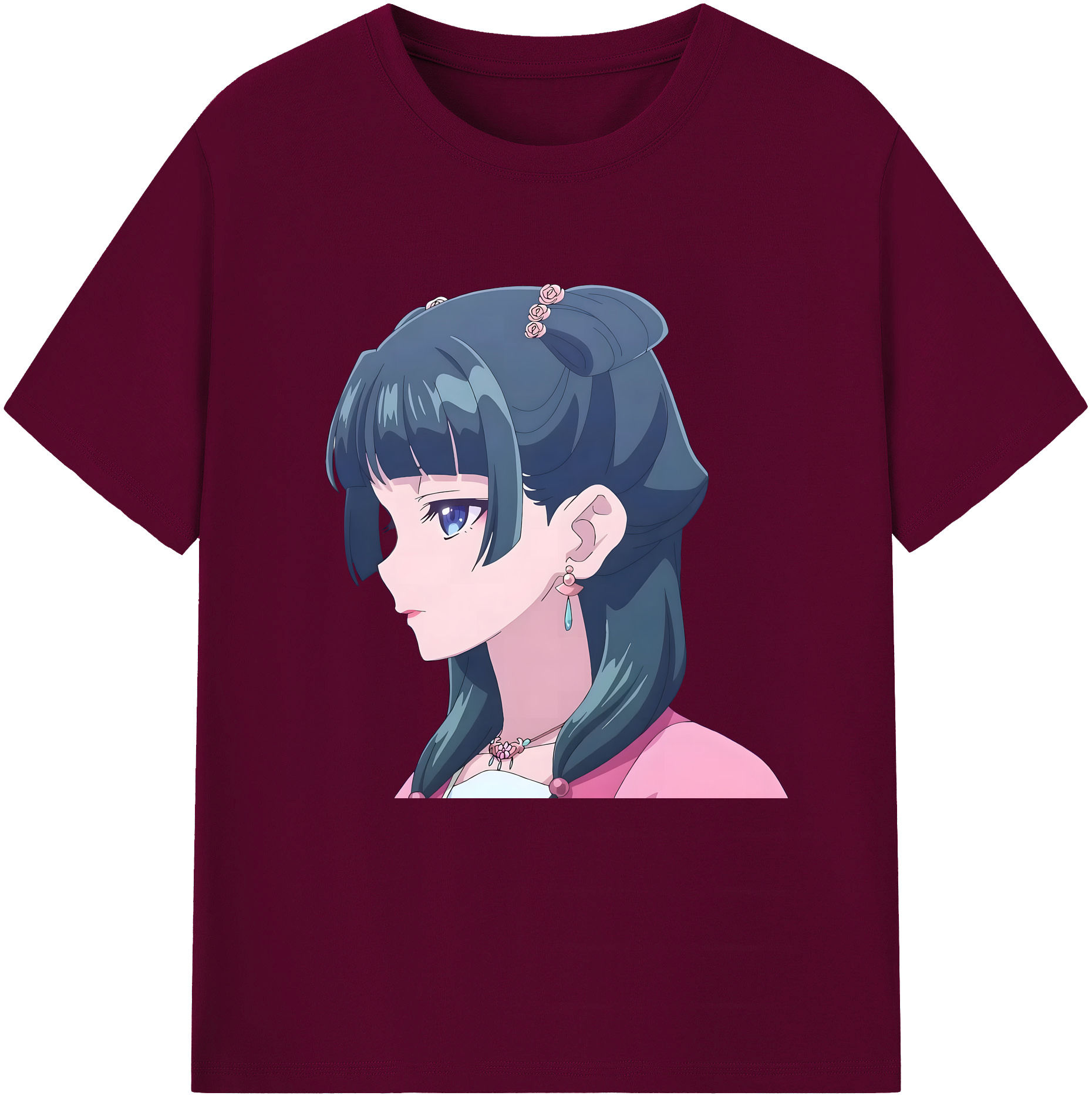 （画像用） 薬屋のひとりごと The Apothecary Diaries レディースカジュアルプリントTシャツ（綿100％）